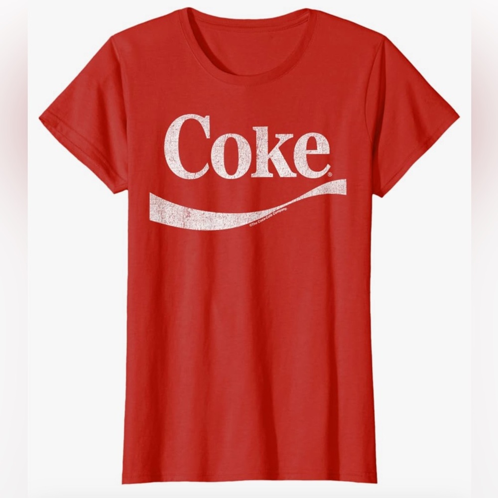 Women’s Coca-Cola Distressed Original Logo T-shirt- size XL